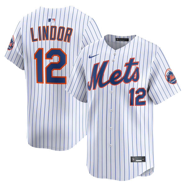 New York Mets Francisco Lindor White Home Limited Jersey