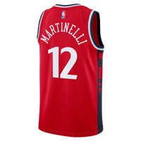 Nick Martinelli LA Clippers Basketball Jersey, Red Swingman Sportswear Jersey Shirt, Sleeveless Athletic Tank Jersey, Casual Gift for Men