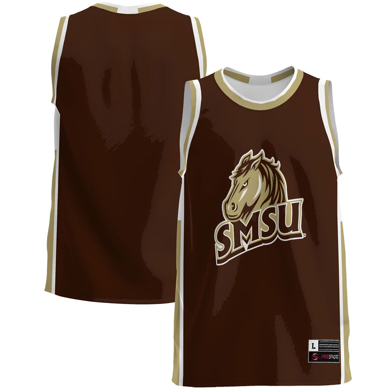 Southwest Minnesota State Mustangs Basketball Jersey, Blue Sportswear Jersey Shirt, Sleeveless Athletic Tank Jersey, Casual Gift for Men