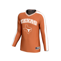 Texas Longhorns Volleyball Jersey, Orange Sportswear Jersey Shirt, Lightweight Breathable Athletic Jersey, Casual Gift for Men, Style 203494795