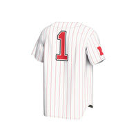 Nebraska Huskers Lightweight Baseball Jersey, White Sportswear Jersey Shirt, Lightweight Breathable Athletic Jersey, Casual Gift for Men