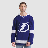 Tampa Bay Lightning Hockey Jersey, Blue Premium Sportswear Jersey Shirt, Long Sleeve Hockey Sweater Jersey, Casual Gift for Men, Style 202015718