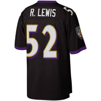 Ray Lewis Baltimore Ravens Football Jersey, Black Replica Sportswear Jersey Shirt, Lightweight Breathable Athletic Jersey, Casual Gift for Men
