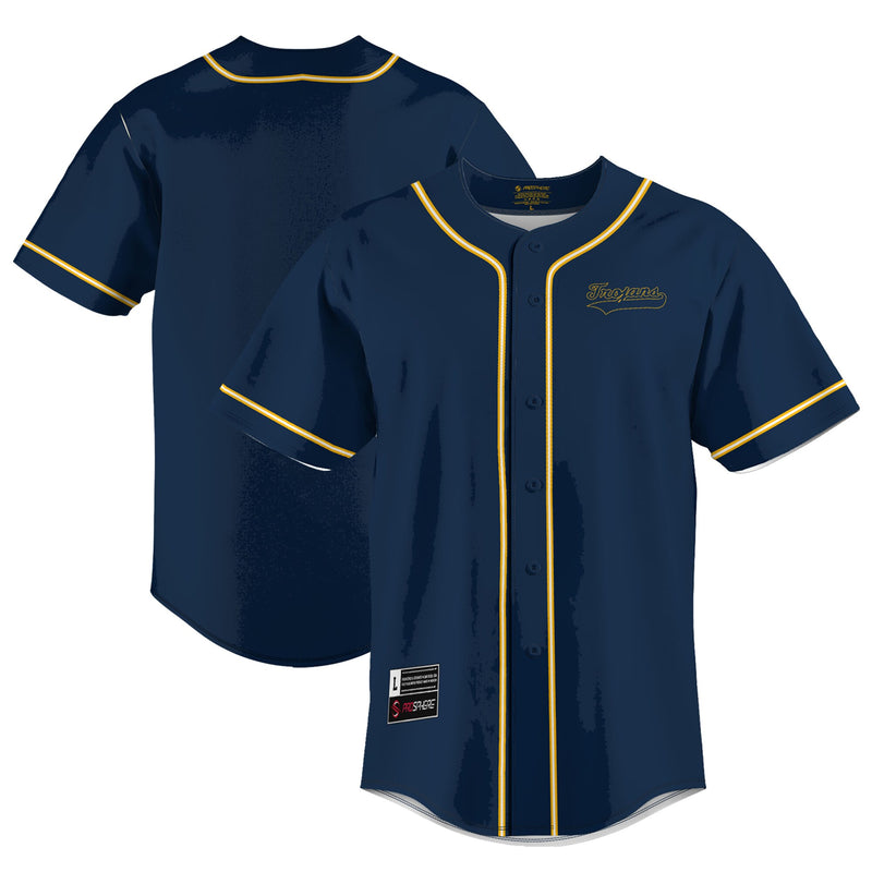 Central Alabama Community Baseball Jersey, Navy Lightweight Sportswear Jersey Shirt, Lightweight Breathable Athletic Jersey, Casual Gift for Men