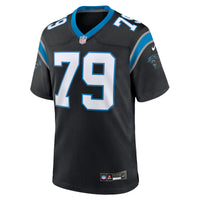 Ikem Ekwonu Carolina Panthers Football Jersey, Black Game Sportswear Jersey Shirt, Lightweight Breathable Athletic Jersey, Casual Gift for Men