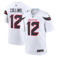 Nico Collins Houston Texans Football Jersey, White Game Sportswear Jersey Shirt, Lightweight Breathable Athletic Jersey, Casual Gift for Men