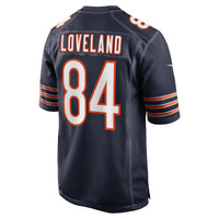 Colston Loveland Chicago Bears Football Jersey, Navy Game Sportswear Jersey Shirt, Lightweight Breathable Athletic Jersey, Casual Gift for Men