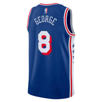 Paul George Philadelphia 76ers Basketball Jersey, Royal Swingman Sportswear Jersey Shirt, Sleeveless Athletic Tank Jersey, Casual Gift for Men