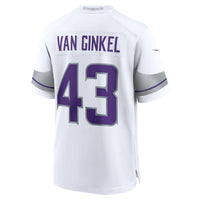 Andrew Van Ginkel Minnesota Vikings Football Jersey, White Sportswear Jersey Shirt, Lightweight Breathable Athletic Jersey, Casual Gift for Men