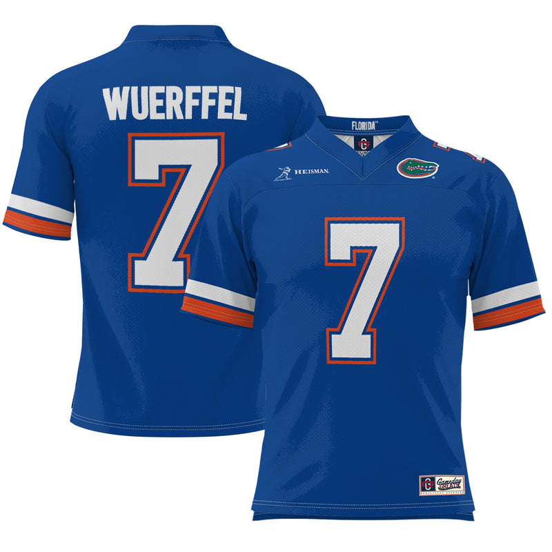 Florida Gators Heisman Football Jersey, Royal Sportswear Jersey Shirt, Lightweight Breathable Athletic Jersey, Casual Gift for Men