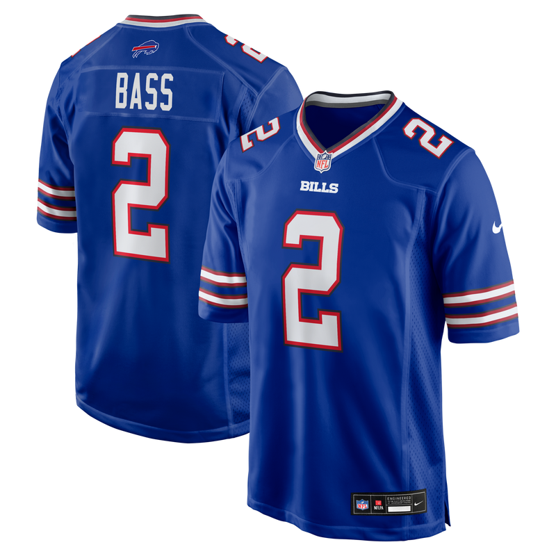 Tyler Bass Buffalo Bills Football Jersey, Sportswear Jersey Shirt, Lightweight Breathable Athletic Jersey, Casual Gift for Men, Style 4020275