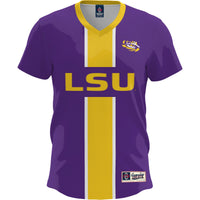 LSU Tigers Soccer Jersey, Purple Fashion Sportswear Jersey Shirt, Lightweight Breathable Athletic Jersey, Casual Gift for Men, Style 200422648