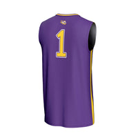 LSU Tigers Basketball Jersey, Purple Fashion Sportswear Jersey Shirt, Sleeveless Athletic Tank Jersey, Casual Gift for Men, Style 202342851