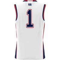 Jackson State Tigers Basketball Jersey, White Lightweight Sportswear Jersey Shirt, Sleeveless Athletic Tank Jersey, Casual Gift for Men