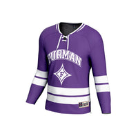 Furman Paladins Hockey Jersey, Purple Sportswear Jersey Shirt, Long Sleeve Hockey Sweater Jersey, Casual Gift for Men