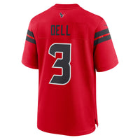 Tank Dell Houston Texans Football Jersey, Red Game Sportswear Jersey Shirt, Lightweight Breathable Athletic Jersey, Casual Gift for Men