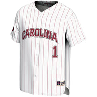 South Carolina Gamecocks Baseball Jersey, White Fashion Sportswear Jersey Shirt, Lightweight Breathable Athletic Jersey, Casual Gift for Men