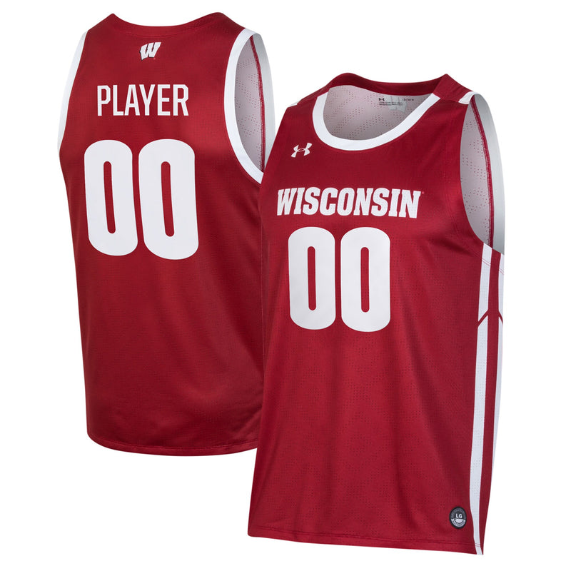 Wisconsin Badgers Basketball Jersey, Red Sportswear Jersey Shirt, Sleeveless Athletic Tank Jersey, Casual Gift for Men