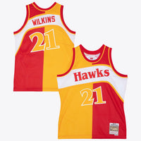 Atlanta Hawks Basketball Jersey, Red/Yellow Swingman Sportswear Jersey Shirt, Sleeveless Athletic Tank Jersey, Casual Gift for Men