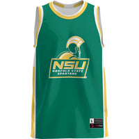 Norfolk State Spartans Basketball Jersey, Green Lightweight Sportswear Jersey Shirt, Sleeveless Athletic Tank Jersey, Casual Gift for Men