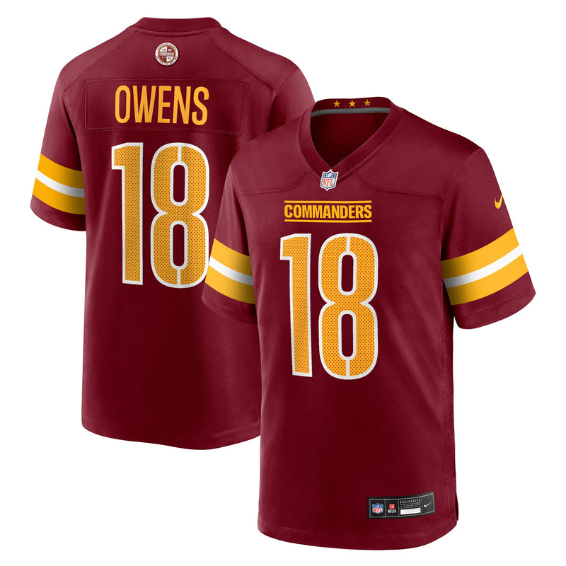 Tyler Owens Washington Commanders Football Jersey, Burgundy Sportswear Jersey Shirt, Lightweight Breathable Athletic Jersey, Casual Gift for Men