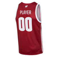 Wisconsin Badgers Basketball Jersey, Red Sportswear Jersey Shirt, Sleeveless Athletic Tank Jersey, Casual Gift for Men