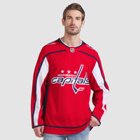 Washington Capitals Hockey Jersey, Red Premium Home Sportswear Jersey Shirt, Long Sleeve Hockey Sweater Jersey, Casual Gift for Men