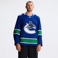 Vancouver Canucks Hockey Jersey, Blue Authentic Sportswear Jersey Shirt, Long Sleeve Hockey Sweater Jersey, Casual Gift for Men, Style 201897987