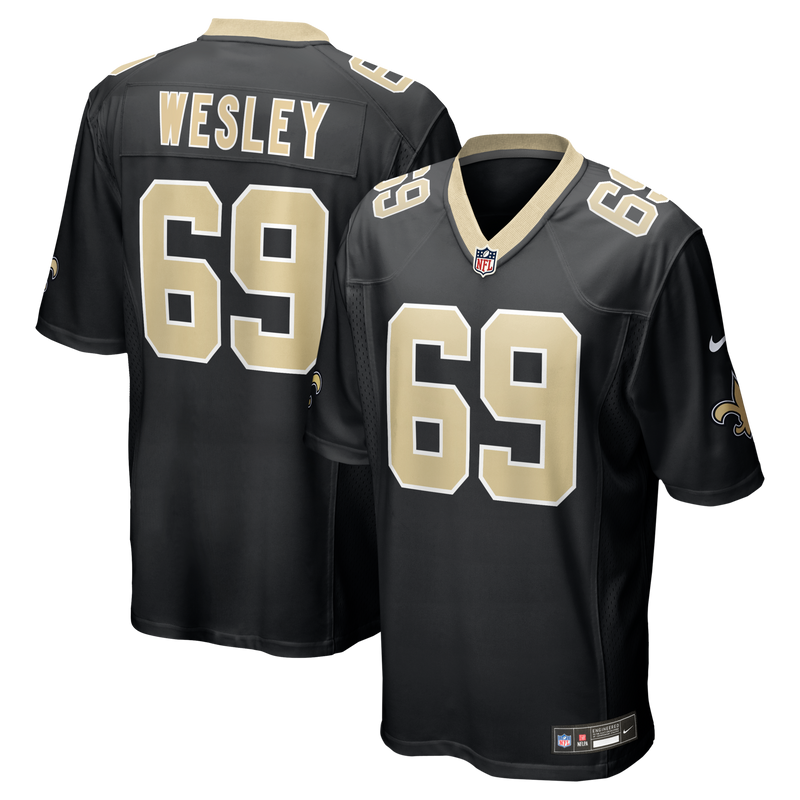 Barry Wesley New Orleans Saints Football Jersey, Black Game Sportswear Jersey Shirt, Lightweight Breathable Athletic Jersey, Casual Gift for Men
