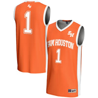 Sam Houston State Bearkats Basketball Jersey, Orange Replica Sportswear Jersey Shirt, Sleeveless Athletic Tank Jersey, Casual Gift for Men