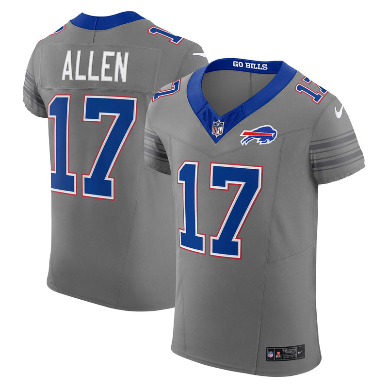 Josh Allen Buffalo Bills Football Jersey, Gray Elite Sportswear Jersey Shirt, Lightweight Breathable Athletic Jersey, Casual Gift for Men