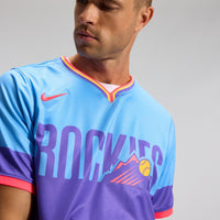 Colorado Rockies Baseball Jersey, Blue Limited Sportswear Jersey Shirt, Lightweight Breathable Athletic Jersey, Casual Gift for Men