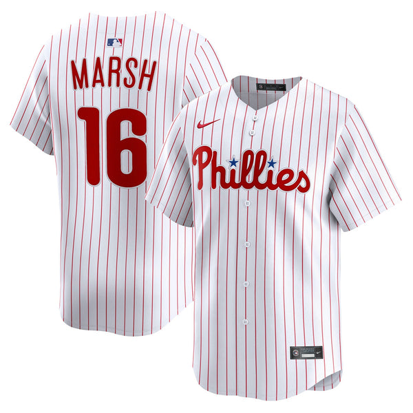 Philadelphia Phillies Brandon Marsh White Home Limited Player Jersey