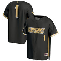 Vanderbilt Commodores Baseball Jersey, Sportswear Jersey Shirt, Lightweight Breathable Athletic Jersey, Casual Gift for Men, Style 200098782