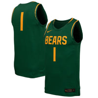 Baylor Bears Basketball Jersey, Green Replica Sportswear Jersey Shirt, Sleeveless Athletic Tank Jersey, Casual Gift for Men