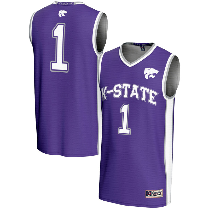 Kansas State Wildcats Basketball Jersey, Purple Sportswear Jersey Shirt, Sleeveless Athletic Tank Jersey, Casual Gift for Men, Style 200951919