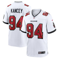 Calijah Kancey Tampa Bay Buccaneers Football Jersey, White Sportswear Jersey Shirt, Lightweight Breathable Athletic Jersey, Casual Gift for Men