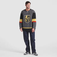 Vegas Golden Knights Hockey Jersey, Gray Sportswear Jersey Shirt, Long Sleeve Hockey Sweater Jersey, Casual Gift for Men, Style 202015744