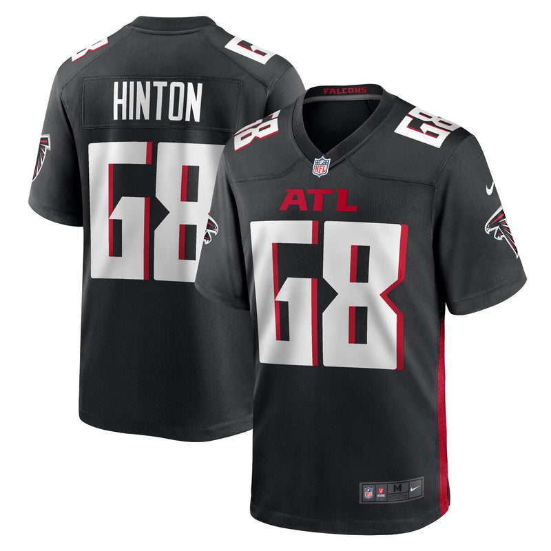 Kyle Hinton Atlanta Falcons Football Jersey, Black Game Sportswear Jersey Shirt, Lightweight Breathable Athletic Jersey, Casual Gift for Men