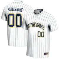 Notre Dame Fighting Irish Softball Jersey, White Sportswear Jersey Shirt, Lightweight Breathable Athletic Jersey, Casual Gift for Men