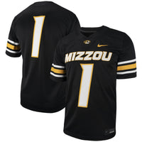 Missouri Tigers Football Jersey, Black Sportswear Jersey Shirt, Lightweight Breathable Athletic Jersey, Casual Gift for Men, Style 200353796