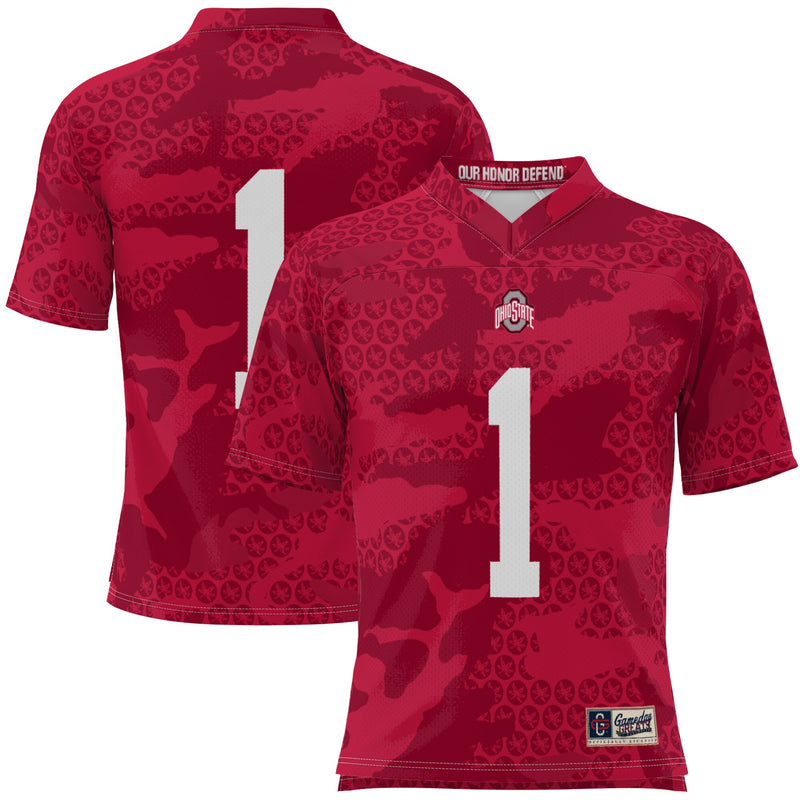 Ohio State Buckeyes Football Jersey, Sportswear Jersey Shirt, Lightweight Breathable Athletic Jersey, Casual Gift for Men, Style 200425128