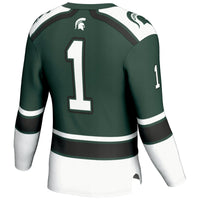 Michigan State Spartans Hockey Jersey, Green Sportswear Jersey Shirt, Long Sleeve Hockey Sweater Jersey, Casual Gift for Men, Style 200060820