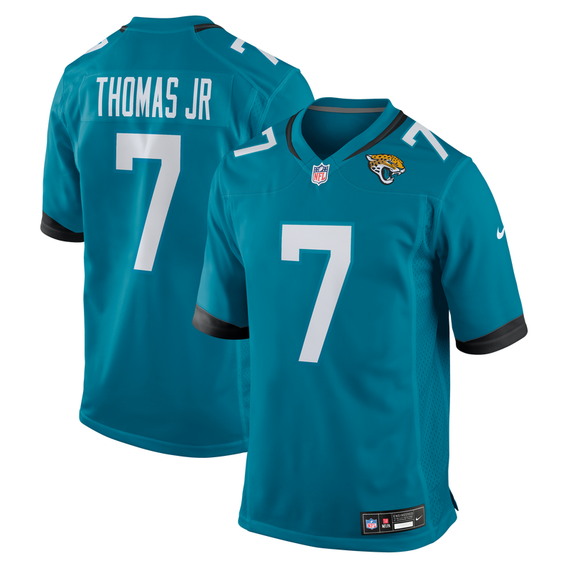 Brian Thomas Jr Jacksonville Jaguars Football Jersey, Teal Sportswear Jersey Shirt, Lightweight Breathable Athletic Jersey, Casual Gift for Men