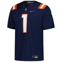 Illinois Fighting Illini Football Jersey, Sportswear Jersey Shirt, Lightweight Breathable Athletic Jersey, Casual Gift for Men, Style 203182827
