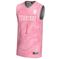 NDSU Bison Basketball Jersey, Pink Fashion Lightweight Sportswear Jersey Shirt, Sleeveless Athletic Tank Jersey, Casual Gift for Men