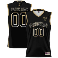 Vanderbilt Commodores Basketball Jersey, Black Sportswear Jersey Shirt, Sleeveless Athletic Tank Jersey, Casual Gift for Men