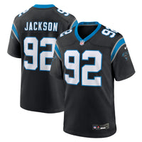 Cam Jackson Carolina Panthers Football Jersey, Black Game Sportswear Jersey Shirt, Lightweight Breathable Athletic Jersey, Casual Gift for Men