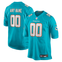 Miami Dolphins Football Jersey, Aqua Game Sportswear Jersey Shirt, Lightweight Breathable Athletic Jersey, Casual Gift for Men