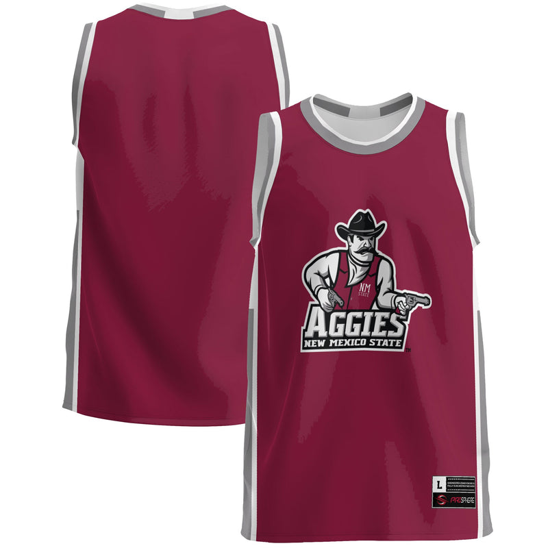 New Mexico State Aggies Basketball Jersey, Crimson Lightweight Sportswear Jersey Shirt, Sleeveless Athletic Tank Jersey, Casual Gift for Men